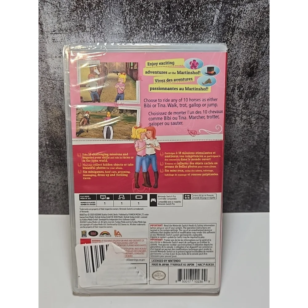 Bibi & Tina at the Horse Farm - Rated E Nintendo Switch New-Sealed (166)